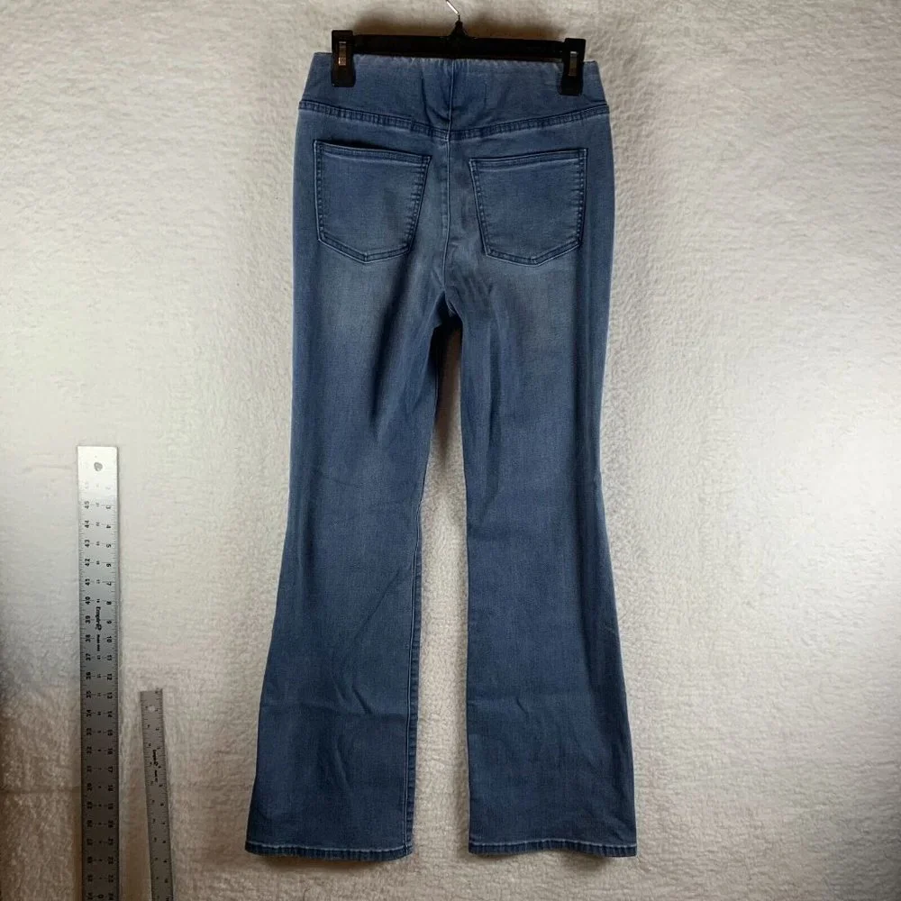 Soft Surroundings Jeans Womens XS Blue Supremely Soft Elastic Waist Bootcut 7835